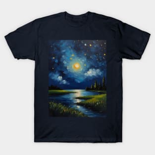 Starry night sky T-Shirt